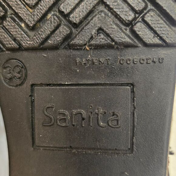 Sanita Leather Abstract Graffiti Clogs - Picture 5 of 8